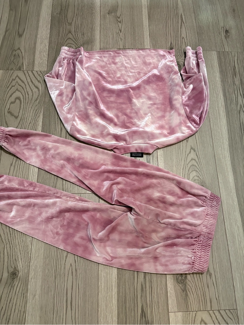 Nike Girls Pink Velour Set Size 6X - Picture 7 of 8